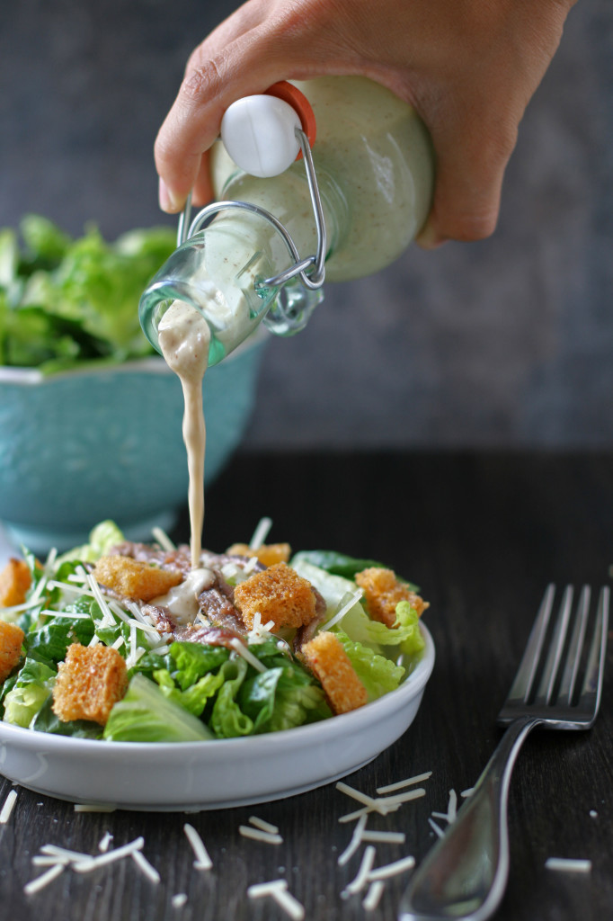 Homemade caeser dressing never tasted so good.