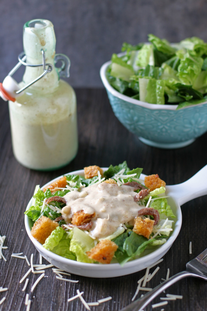 Homemade caeser dressing never tasted so good.