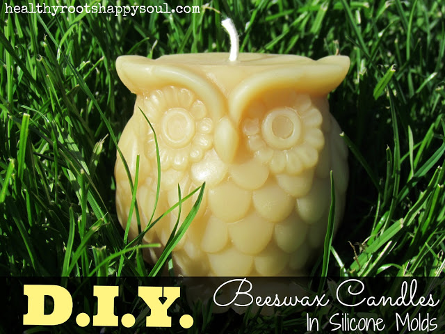 Toxic Free DIY Mini Series: Beeswax Candles in Silicone Molds