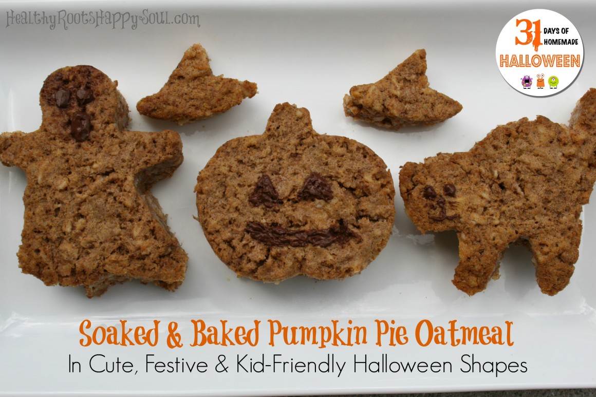 Soaked Pumpkin Pie Oatmeal (In Cute, Festive & Kid-Friendly Shapes)
