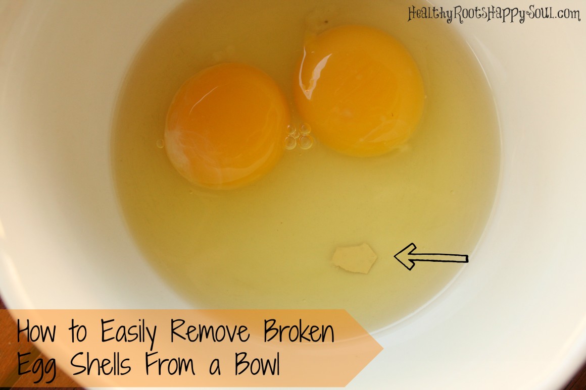 How to Easily Remove Broken Egg Shells From a Bowl