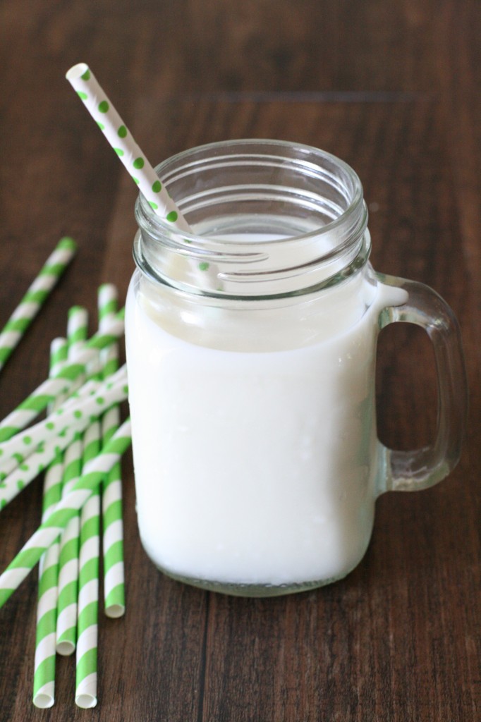 Ice cold raw milk