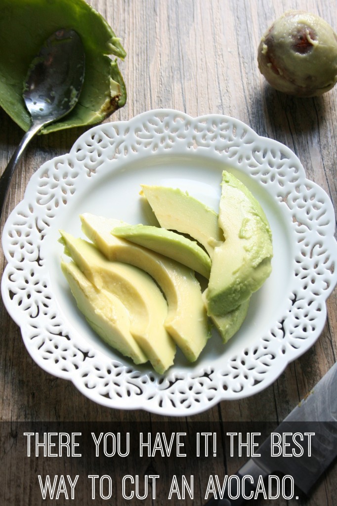 The best way to cut an avocado -- you had no idea it was this easy to cut an avocado and still make it look pretty.