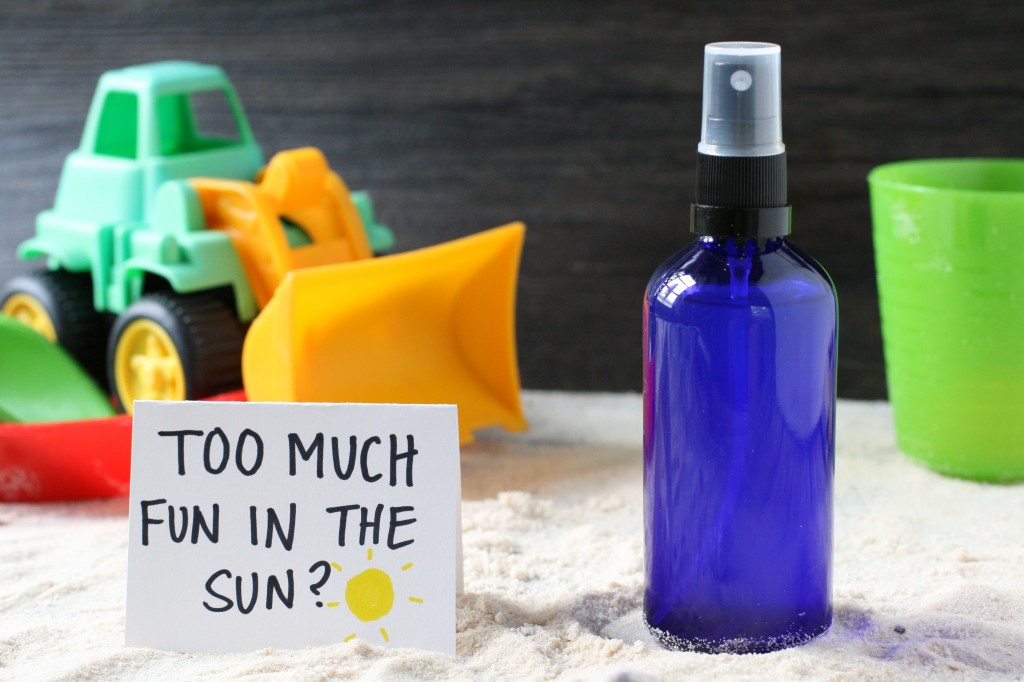 Spent a little too much time in the sun? Here's a simple, sunburn cooling face mist made with nourishing and soothing ingredients.