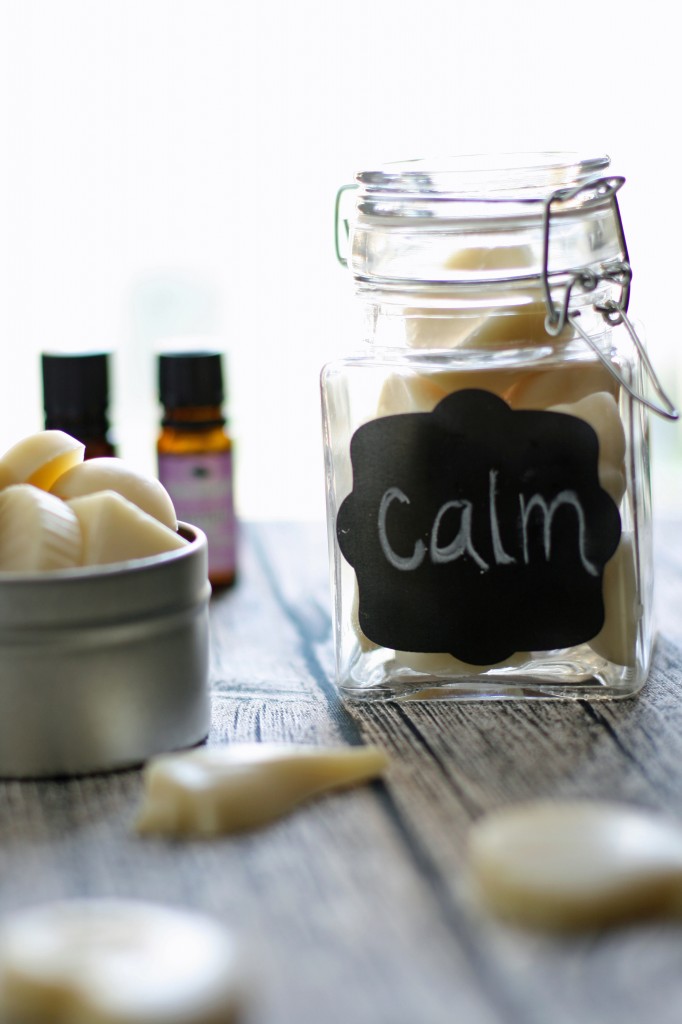 An easy lotion bar recipe that induces overall calming and stress-free feelings. Plus, a giveaway to win the essentail oils used in this recipe.