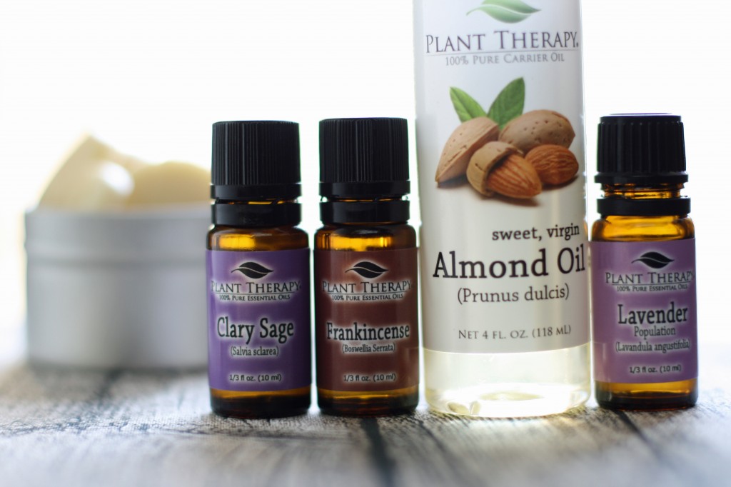 An easy lotion bar recipe that induces overall calming and stress-free feelings. Plus, a giveaway to win the essentail oils used in this recipe.