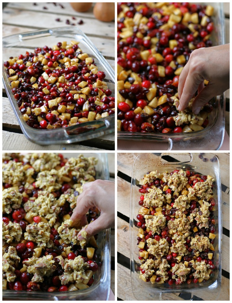 Break the family tradition of always bringing the same dish to Thanksgiving dinner and show up with this deliciously sweet and tart cranberry pear crisp.