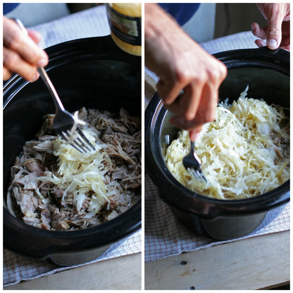 Break out the slow cooker! This garlic seared pork and kraut recipe is seriously one that will please the whole family. Plus, it's rich with probiotics!