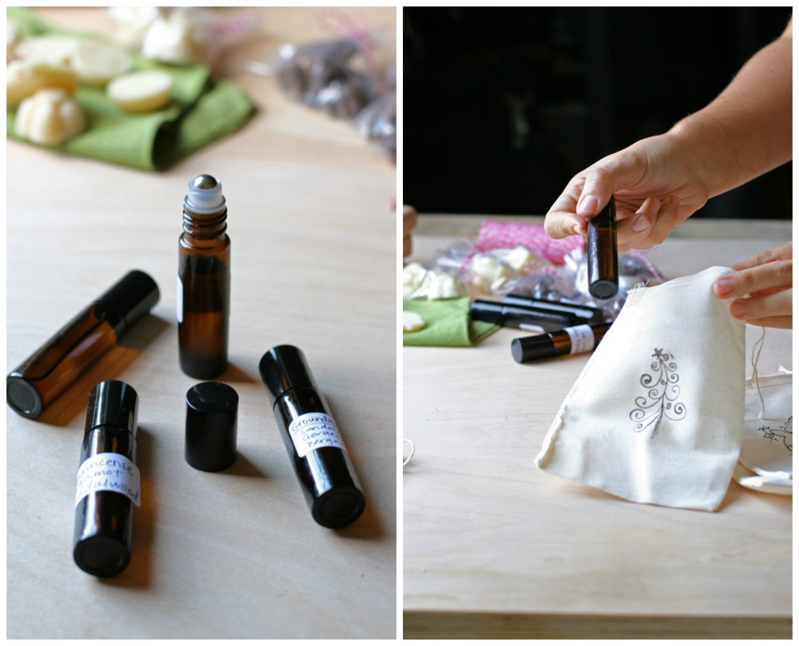 Conflicted about whether to give homemade or handmade store bought gifts? Combine both and create the perfect stocking stuffer gift bag! Learn how here.
