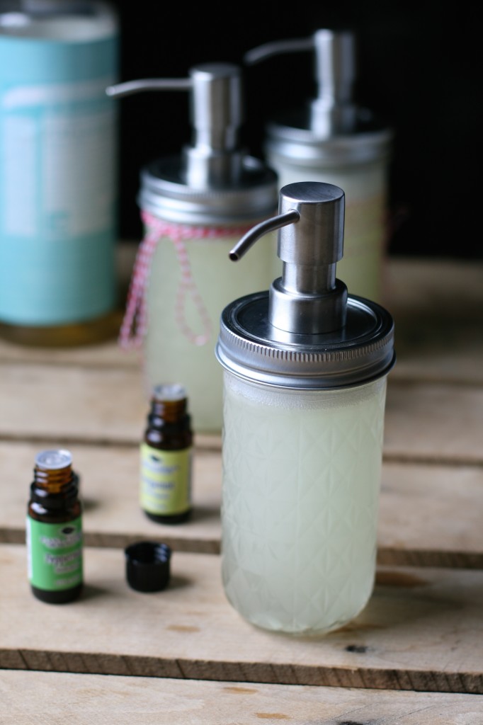 Celebrate the holidays with an easy DIY peppermint hand soap. It's not only made with Peppermint but with Bergamot for an uplifting and energizing scent.