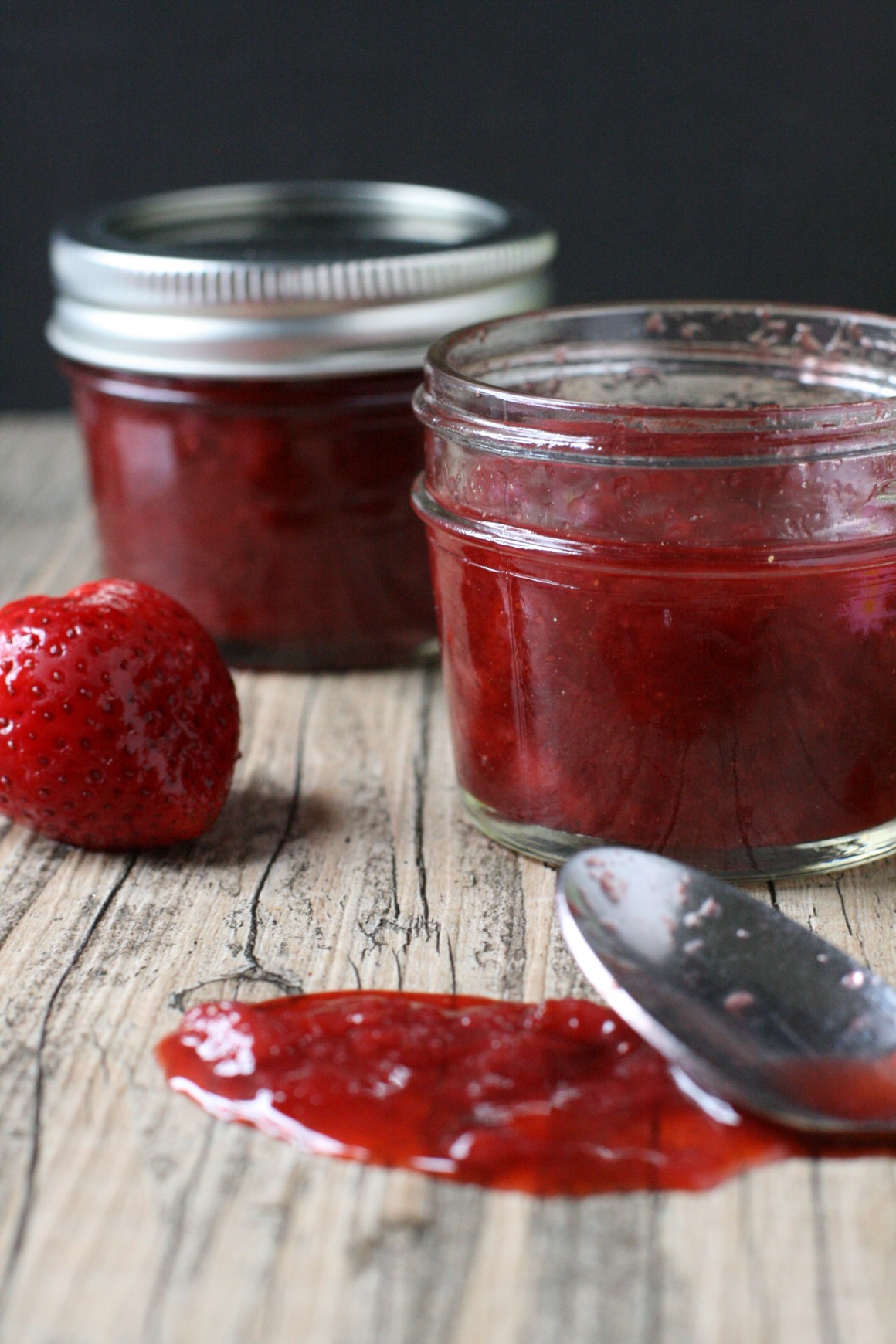 Made without pectin, this homemade strawberry spread is perfect for Sunday morning pancakes or slathered on buttered toast.
