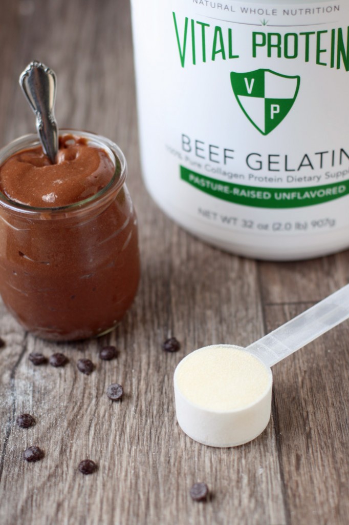 Wholesome ingredients like gelatin, maple syrup, coconut milk, whole milk, and unrefined salt make this homemade healthy chocolate pudding a guilt-free treat.