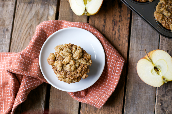 Apple Cinnamon Oat Einkorn Muffins