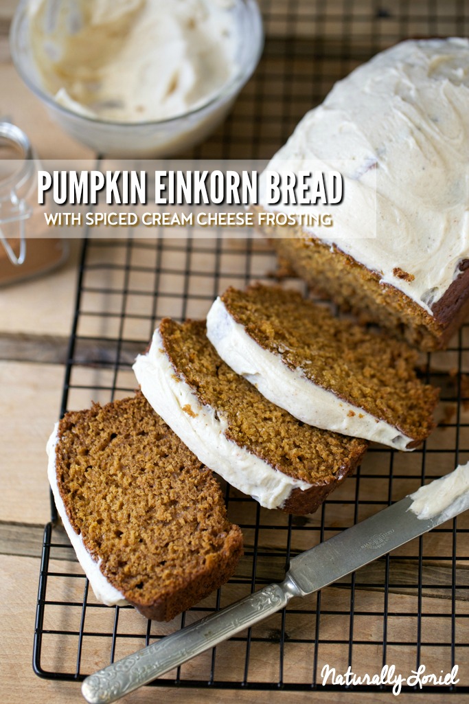 pumpkin einkorn bread is moist, fluffy, and perfectly spiced!